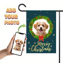 Personalized Garden Flag - Double-Sided Polyester, Custom Photo Design With Pet Dog Or Moose, Perfect For Yard, Lawn, Patio Decor, Pole Not Included, Perfect For Room Decor - Multicolor - View 11