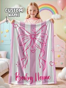 1 Stück personalisierte Decke, Textdecke, DIY Decke, Musterdecke, Gedenkdecke. Wandteppich, Fotoporträt Deckendesign, geeignet für Mädchen, Jungen, Erwachsene, Valentinstag, leicht, Baby Decke, personalisierte Decke, personalisierte Fotodecke