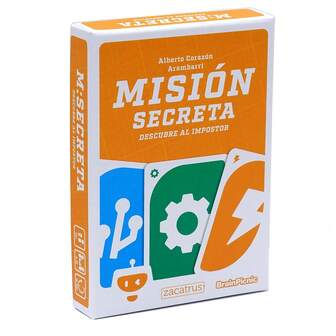 Secret Mission Card Game: Discover The Impostor. A Deduction And Strategy Board Game For Family And Friends. Fun For Adults And Children. From Zacatrus And BrainPicnic.