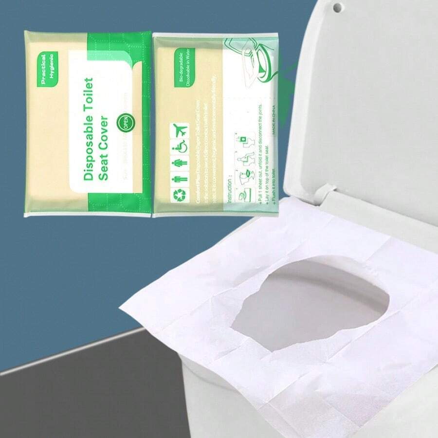 Economical Wholesale Style, Merchants Bulk Purchase / Suitable For B & B, Ready Supply 10 Pieces, Waterproof And Dirt-Proof Toilet Paper Toilet Seat Pad, Suitable For Disposable Hygiene Protection