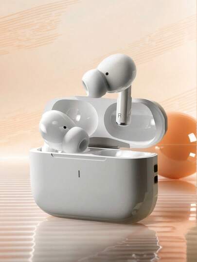 TWS Semi In-Ear Wireless Earbuds, Bluetooth Earphones, Airbuds Headphones – Sweatproof, Comfortable Fit, HD Sound, Fast Pairing, Long Battery – Compatible With Smart Devices, Ideal For Gym, Travel, Sports, Daily Use