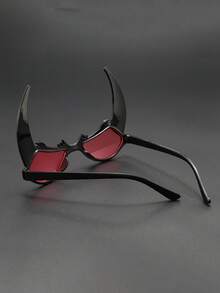 Gafas con cuernos de toro de Halloween, gafas divertidas para disfraz de fiesta de máscaras