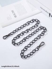 1 buc lanț de geantă cu finisaj mat, cu două fire, din aliaj de zinc, potrivit pentru accesorii DIY pentru geantă de zi cu zi