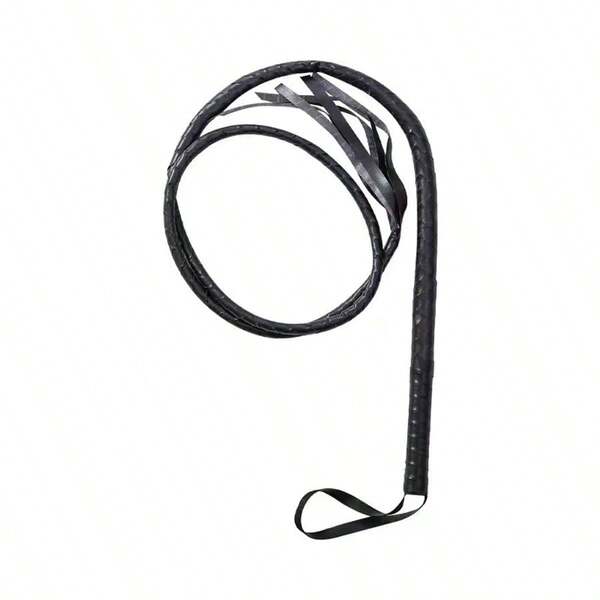 1pc 180cm Adult Horse Riding Whip, PU Leather Training Whip, Dog Training Whip, Horse Whip