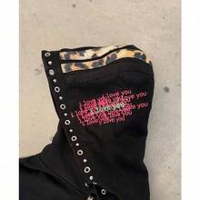 New American Street Retro Hoodie Loose Metal Decoration Y2K Personalized Zipper Sweater New - 黑色 - 查看 8