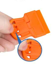 2pcs Plastic Mini Razor Blades Scraper, Removing Decal Stickers Old Glue Car Window Film Glass Glue Remover For Scraping Off Paint Decals Labels Stickers And Debris ,1 Set Of Car Film Removal Tool; Small Scraper For Cleaning; Glass Scraper; Plastic Scraper For Cleaning ,Multifunctional Glue Scraper; Screen Cleaning Tool; Household Cleaning Tool.