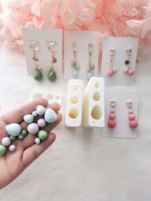 3D Lrregular Ellipsoid Polymer Clay Cutting Molds Cutters Shape For DlY Earrings Jewelry Decoration Making