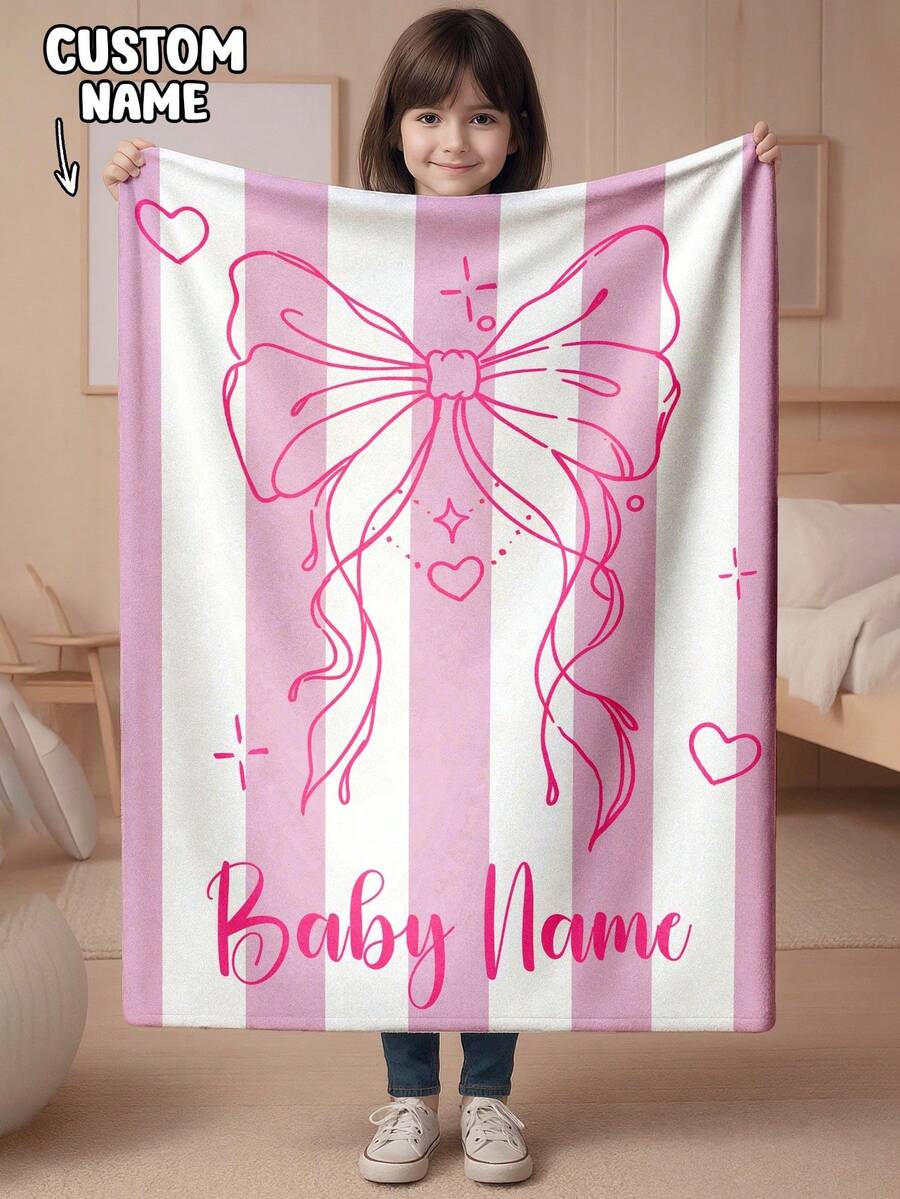 1 Stück personalisierte Decke, Textdecke, DIY Decke, Musterdecke, Gedenkdecke. Wandteppich, Fotoporträt Deckendesign, geeignet für Mädchen, Jungen, Erwachsene, Valentinstag, leicht, Baby Decke, personalisierte Decke, personalisierte Fotodecke