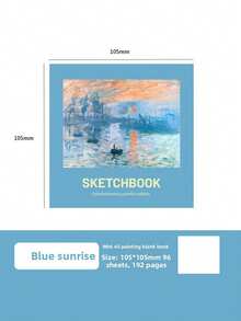 Set di 192 pagine di mini diari a tema di artisti classici: Dipinti classici di Monet, taccuino da schizzo di stile artistico, quaderno per la creazione di pitture, registrazione di schizzi, decorazione da collezionista d'arte, taccuino di ispirazione artistica, registrazione di ispirazione artistica, adatto per registrazioni quotidiane, regalo per il fidanzato, arti e mestieri