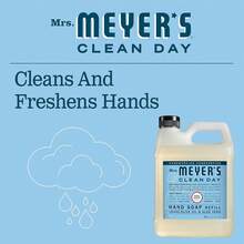 Recomendado Sra.Meyer's Refill Jabón de Manos Líquido Rain Water, 975 ml| Repuesto con Aroma Limpio y Refrescante| Fórmula Suave de Origen Vegetal| Ideal para Uso Diario| Sin Parabenos ni Crueldad Animal¡Top de Temporada - Agua de lluvia - Ver 6