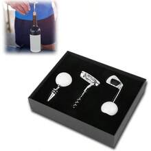 Sacacorchos en Forma de, Abridor de Botellas de Cerveza y Vino Tinto, Abridor de Corcho, Juego de Herramientas de Cocina para Bar y Club - inicial - Ver 2