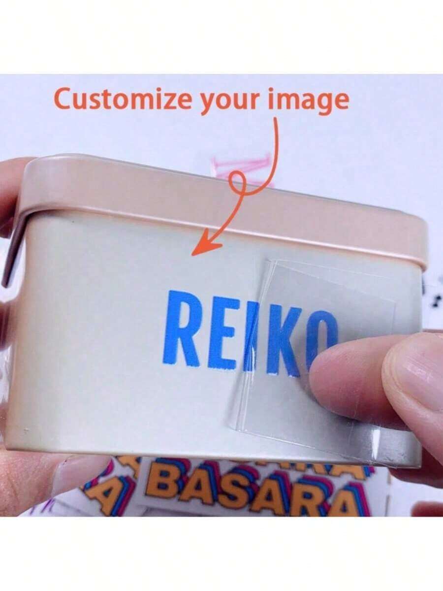 Customized UV Crystal Transfer Stickers, Custom Transfer Stickers, Available In Golden, Silvery, And Laser Effects, To Personalize Your LOGO And Personal Information - Multicolor - View 1