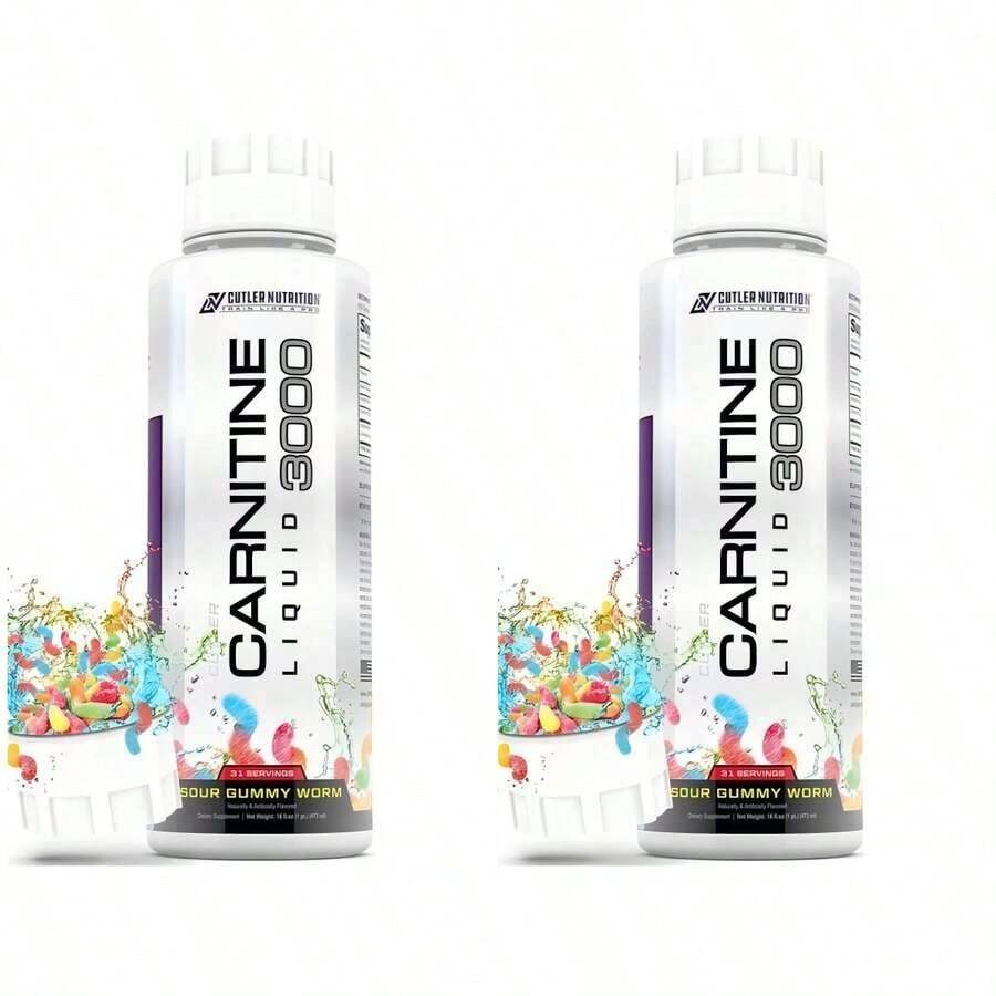 Liquid L-Carnitine 3000 – Energy & Recovery Support Fitness Supplement – Cutler Nutrition – 1 Bottle Dietary Support, 2025 Formula - 2 CÁI - Xem 1