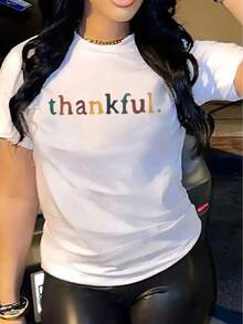 Women's Casual Short Sleeve T-Shirt 1 Piece % Heavyweight - Comfortable Round Neck, Soft Cute T-Shirt Top - White - View 3