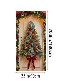 1pc Christmas Multi-Functional Christmas Pine Tree Holiday Wreath - Brightly Colored Pine Tree Wreath Suitable For Christmas, Halloween And Other Holidays - Easy To Hang, Power Off, Perfect For Parties And Celebrations, Especially Christmas, Thanksgiving And New Year