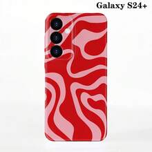 1pc Minimalist Asymmetrical Patchwork Pattern Glossy Hard Shell Phone Case, Suitable For IPhone 11/12/13/14/15/16 Pro Max