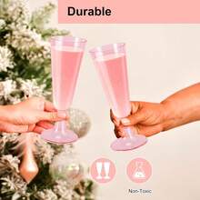 5/10pcs 5.5oz Champagne Glasses, Suitable For Desserts, Pastries, Juices, Cold/Hot Drinks, Coffee, Ideal For Birthday, Wedding, Party, Outdoor, New Year (Champagne Glasses, Plastic Cups, Birthday Cups)