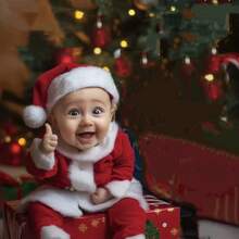 Rekwizyty do fotografii noworodkowej, stroje do sesji zdjęciowych dla niemowląt, świąteczne stroje dla niemowląt, pamiątkowe gadżety na temat rozwoju dziecka