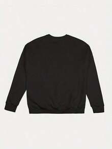 Embroidered Carolina Football Crewneck, Panther Sweatshirt T-Shirt, Viwinter Clothes For Women - 黑色 - 查看 3