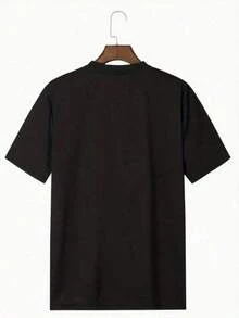 Anti Social Club Lightning Bolt 1pcs Men's 100% Cotton Tee Streetwear Double Sided Digital Printed 220g T Shirt Casual Style Graphic TopLeisure - màu đen - Xem 8