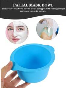 1pc Non-Stick Silicone Wax Melt Liners With Wax Sticks: Reusable, Flexible & Easy-Clean Bowl Insert For Wax Warmers.  Ensures Effortless Hair Removal & Aromatherapy Wax Melting.  Ideal For Home Spa Sessions And Professional Use By Men And Women. - 彩色 - 查看 4