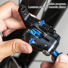 液压制动钳活塞复位工具，带有符合人体工程学的手柄和可调节杠杆机构 - 兼容盘式制动器、山地/公路自行车、液压系统维护和活塞复位 - 易于使用的卡钳工具，适用于 DIY 和专业维护 - 包括蓝色手柄和黑色/蓝色机构 - 兼容液压盘式制动器 - 藍色 - 查看 6