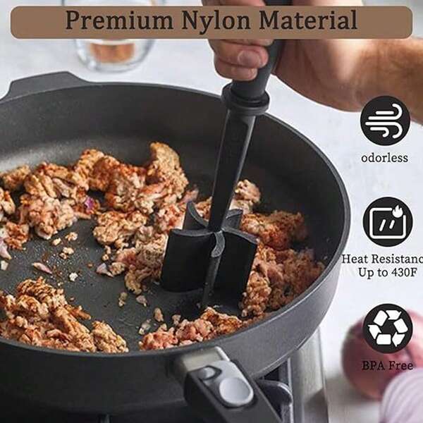 1 قطعة مفرمة لحم، بطاطس، سلطة، طماطم، خلاط أرز، خلاط لحم