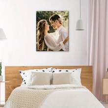 Personalized Photo Canvas Prints Framed - Custom Picture Wall Art With Your Own Photos, Wrapped Canvas Frame & Ready-To-Hang, Upload Your Own Pictures For Home Decor, Bedroom,, Wedding, Gift - Bohemian/Contemporary/Rustic, 2D Flat, Perfect For Room - 黑色 - 查看 4