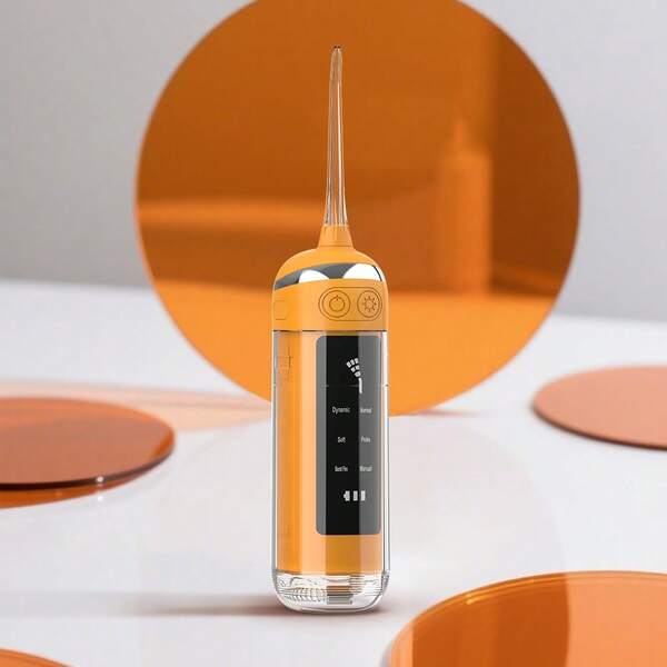 Fio Dental Portátil Doméstico de Uso Duplo, Sem Fio, Múltiplos Modos de Limpeza e Higiene Dental, Compacto e Portátil, Fácil de Usar, Longa Duração da Bateria