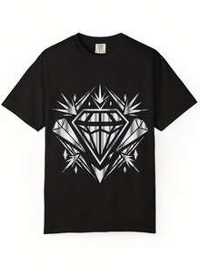 Uni Gart-Dyed T-Shirt - 風格15 - 查看 1