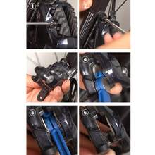 液压制动钳活塞复位工具，带有符合人体工程学的手柄和可调节杠杆机构 - 兼容盘式制动器、山地/公路自行车、液压系统维护和活塞复位 - 易于使用的卡钳工具，适用于 DIY 和专业维护 - 包括蓝色手柄和黑色/蓝色机构 - 兼容液压盘式制动器 - 藍色 - 查看 8