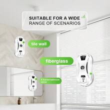 PuRuiKai Smart Window Cleaning Robot – Auto Glass Cleaner With Remote & Edge Detection HCR-02 Glass Cleaning Robot & Window Washer - White - View 7