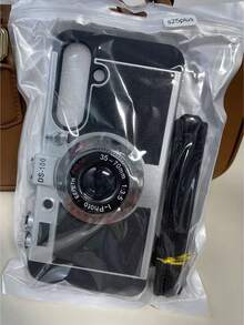 Funda de teléfono en forma de cámara 3D cruzada divertida compatible con iPhone 14 Pro Max, compatible con Apple 13 con cordón, compatible con iPhone 11/12/X/Xs/Xr/Xs Max resistente al agua, a los golpes y a los arañazos