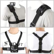 基础款手机胸带支架套装，适用于POV/VLOG、钓鱼、骑行等运动相机，手机夹配件，适用于运动相机 - 黑 - 查看 7