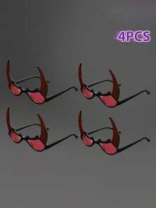 Gafas con cuernos de toro de Halloween, gafas divertidas para disfraz de fiesta de máscaras