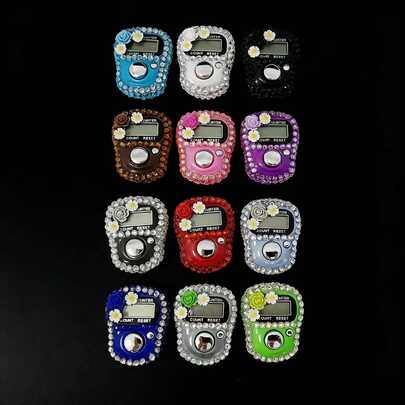 1pc Counter, Electronic Manual Button Counter, Compact And Mini, Thumb Tap Counter, Suitable For Learning, Sports, And Other Leisure And Entertainment Counting Activities