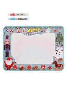 80*60cm Children's Water Doodle Mat Toy, Large Size Water Magic Painting Pad, 3 Themes Available: Christmas/Rabbit/Elf, Reusable Water Drawing Mat, Best Toy Gift For 3-6 Years Old Boys And Girls, Art Enlightenment Gift For Christmas/Halloween