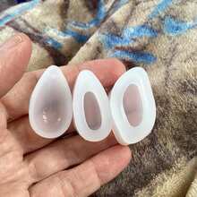 3Pcs Set Of Jewelry Silicone Resin Molds - Teardrop And Oval Pendant Casting Molds, DIY Jewelry Pendants, Earring Pendant Molds, Suitable For Resin Artwork, Accessories, And Crafts - Multicolor - View 5