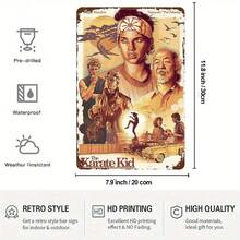 2D Flat, 8x12inch Piece Kid's Dilemma Movie Poster - Retro 80s/90s Metal Sign - Master, Daniel Laruso, - Kid's Dilemma - Heavy Iron Material - Martial Arts Training - Suitable Man Cave, Game Room, Or Karate School Decoration - Nostalgic Collectible - Birthday/Anniversary 80s/90s Movie Fans - 2 - 2D Flat Design - Iconic Characters - Frameless - Easy To Hang - Durable Metal Poster, 2D Flat - Nhiều màu - Xem 4
