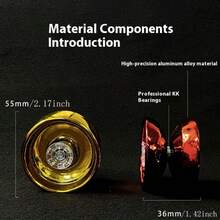 1pc 2025 New Metal Yoyo Ball (Random Color), Alloy Yo-Yo Toy For Competition, Beginner Yo-Yo, Gift For Boys/Girls, Birthday/Christmas/Gift