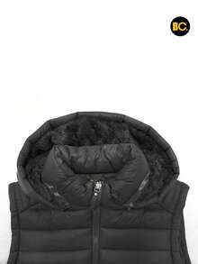 Big City Men's Lightweight Quilted Vest With Hood - 深灰色 - 查看 8