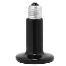 Lámpara calefactora de cerámica infrarroja para mascotas, bombilla de 75 W para reptiles - Negro - Ver 3