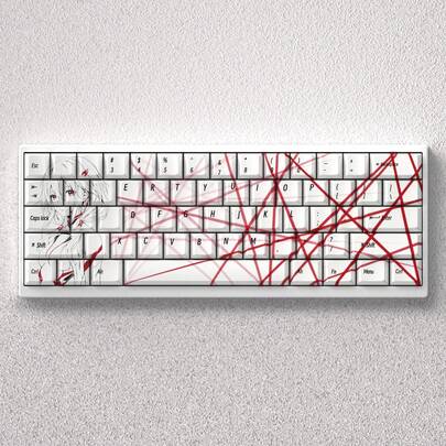 Cloud Shao Qi Yi Keycaps, Original Height, Opaque, Five-Sided Dye-Sublimated PBT, Compatible With 60/65/68 Keyboards