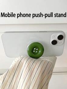 可爱纽扣式伸缩手机支架 - 可折叠一体式懒人支架，适用于办公桌和娱乐场所，背面粘性稳定支撑，通用便携设计，手机后置支架，手机配件，手机支架，兼容手机壳，粘性手机支架兼容、安卓手机，生日礼物，送给家人、朋友的生日礼物，推拉式手机支架 - 彩色 - 查看 5