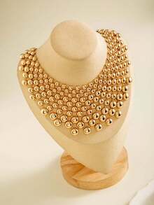 1pc Personalized Exaggerated Vintage Coin Chunky Chain Necklace, Creative Simple Hip Hop Cool Punk Retro Casual Fashion Necklace, Suitable For Gift, Daily, Commute, Street, Party, Festival Wear