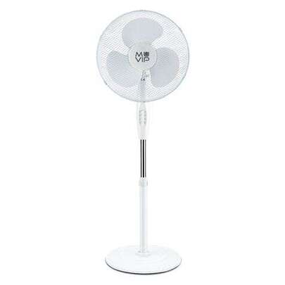 MUVIP 40 cm 45 W Standventilator mit verstärktem Sockel – 3 Geschwindigkeiten, einstellbare Höhe und 90º-Oszillation für maximalen Komfort und Frische den ganzen Tag lang