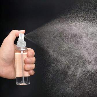 1 件水钻装饰 50ml 旅行可填充细雾喷雾瓶