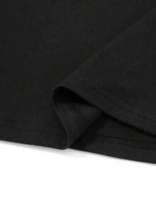 Soy la TIA pero como soy tan CHINGONA también soy la MADRINA, camiseta de impresión de letras, camisita de manga corta de cuello redondo para verano y primavera, ropa de mujer - Negro - Ver 4