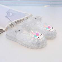 卡通儿童包头凉鞋，女童透气水晶果冻鞋，休闲可爱公主鞋，适合度假