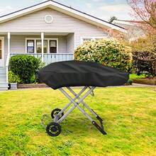 Tonhui Grill Cover For Weber Traveler Portable Gas Grill 9010001 Outdoor Heavy Duty Waterproof Oxford Fabric Weather Resistant - Black - View 7